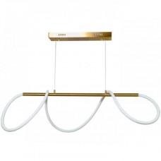 Φωτιστικό Κρεμαστό LED 60W 230V 4800lm 3000Κ Θερμό Φως σε Χρυσαφί 6019-GL